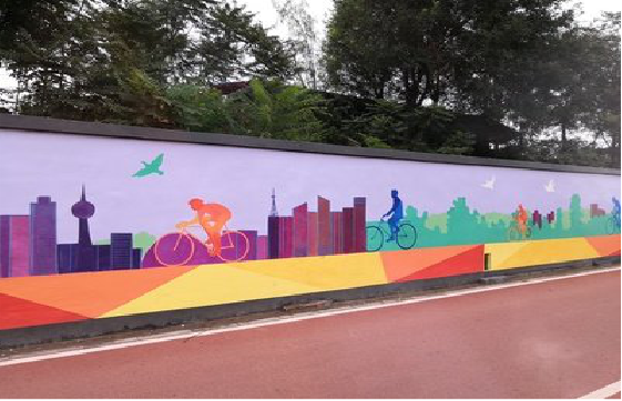 枝江墙体彩绘-围墙