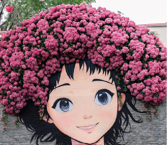 枝江墙体彩绘-网红墙打卡