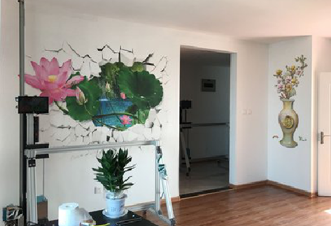 枝江墙体彩绘相比墙纸的优势。